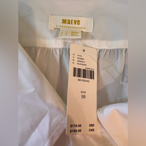 Anthropologie Maeve Corseted Shirting Twofer Jumpsuit - Picture 14 of 14